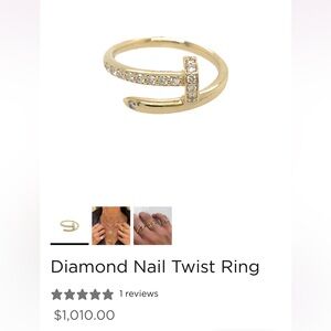 Jennifer miller jewelry nail ring - practically identical to the Cartier screw